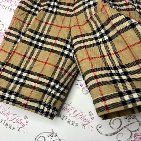 Burberry nova check print vintage shorts with metal charms unisex retro unisex - Picture 7 of 16